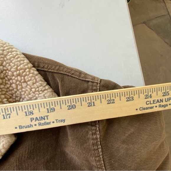 Levi’s 70520 brown corduroy faux Sherpa lined trucker jacket Large - Picture 8 of 11